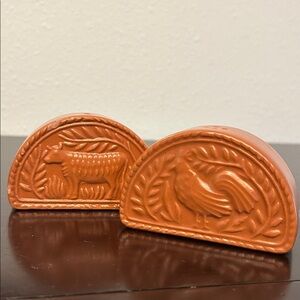 Vintage 80’s Avon Terra Cotta Cow and Chicken Farmhouse Salt & Pepper Shaker Set